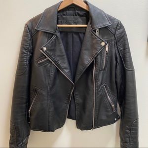 Zara Faux Leather Moto Jacket